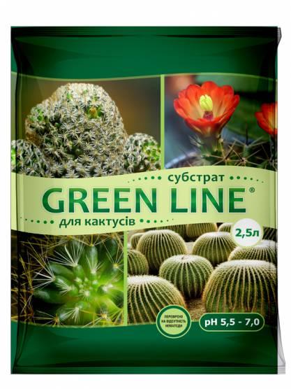 Субстрат для кактусів та сукулентів Green Line 2.5 л