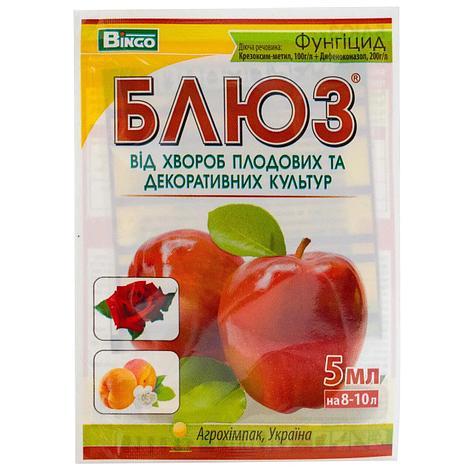 Фунгіцид для яблунь від грибкових хвороб Блюз BINGO 5мл на 1 сотку