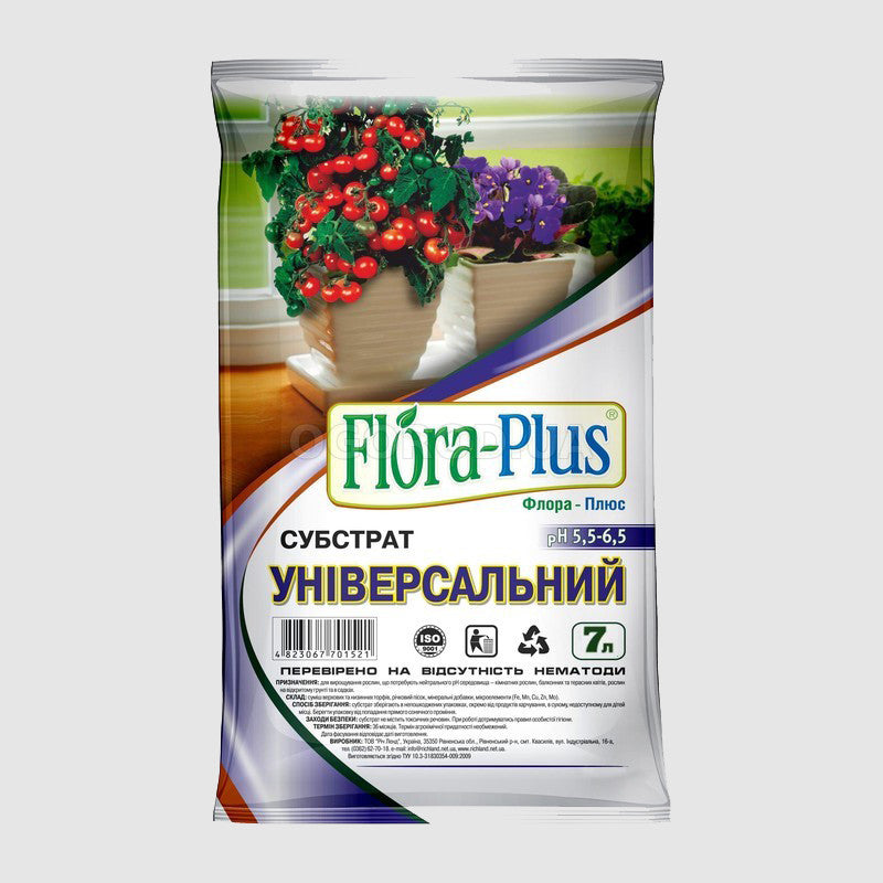 Універсальний субстрат для рослин Флора Плюс 3 л