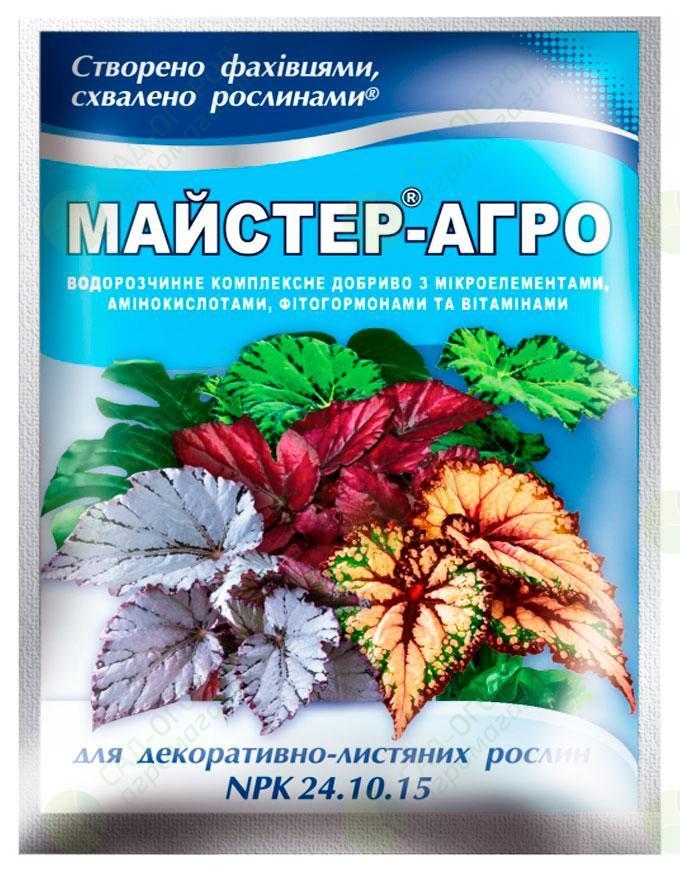 Добриво Мастер Агро для декоративно-листяних рослин 25 г