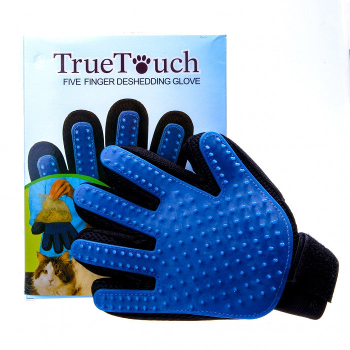 Рукавичка для вичісування вовни True Touch для котів та собак