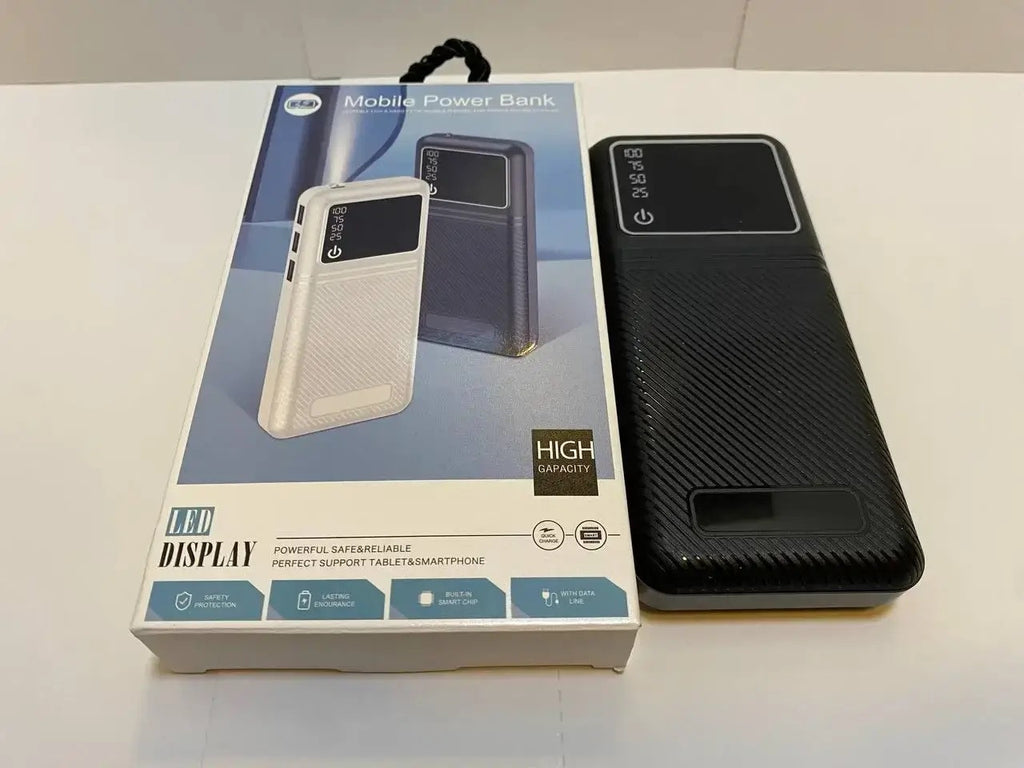 Повербанк Power bank 20000 mAh портативна батарея з дисплеєм