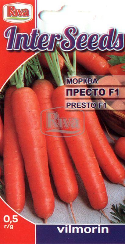 Насіння моркви Престо F1 0,5 г Inter Seeds Нідерланди