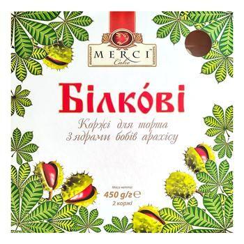 Коржі для торта Київський Білкові Merci 2 шт 450 г