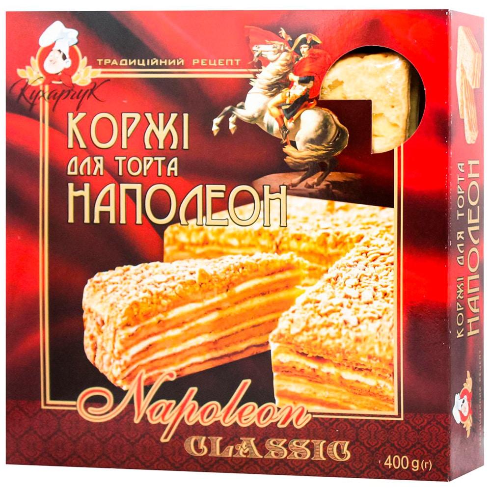 Коржі для торта Наполеон квадратні Merci 4 шт 400 г